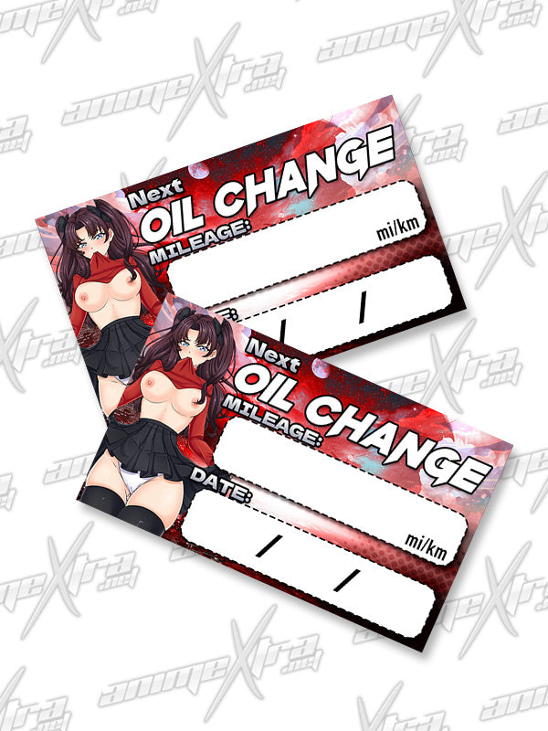 Rin Flashing Oil Change Sticker