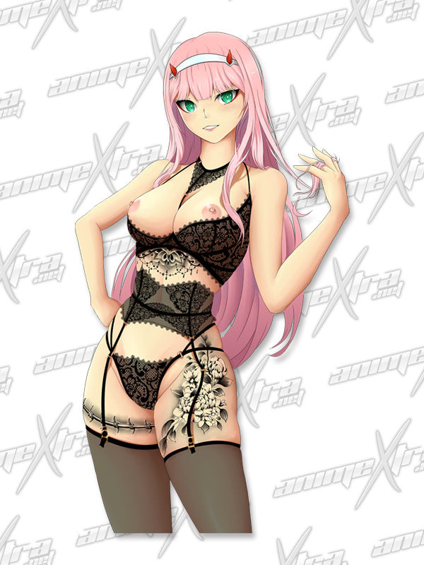 Zero Two Uniform Tattoo XL Kiss Cuts