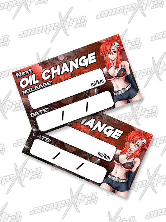Yoko Littner Oil Change Sticker