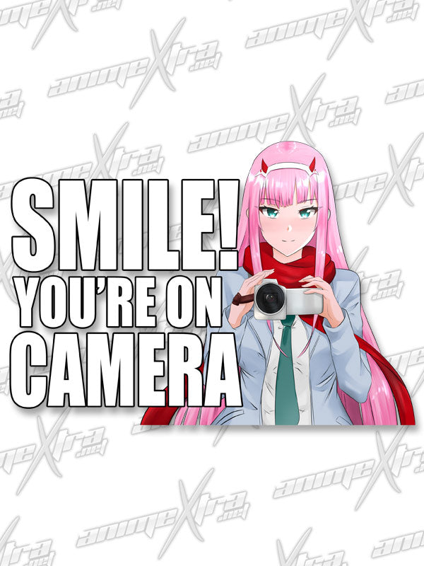 Zero Two Winter Smile You're On Camera Kiss Cuts