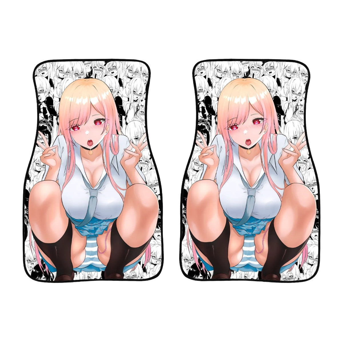 Ahegao Marin Car Floor Mats