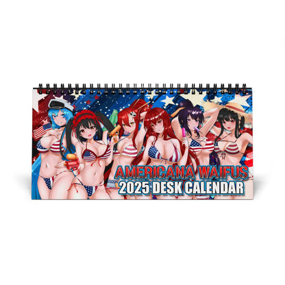 Americana Waifus 2025 Desktop Calendar