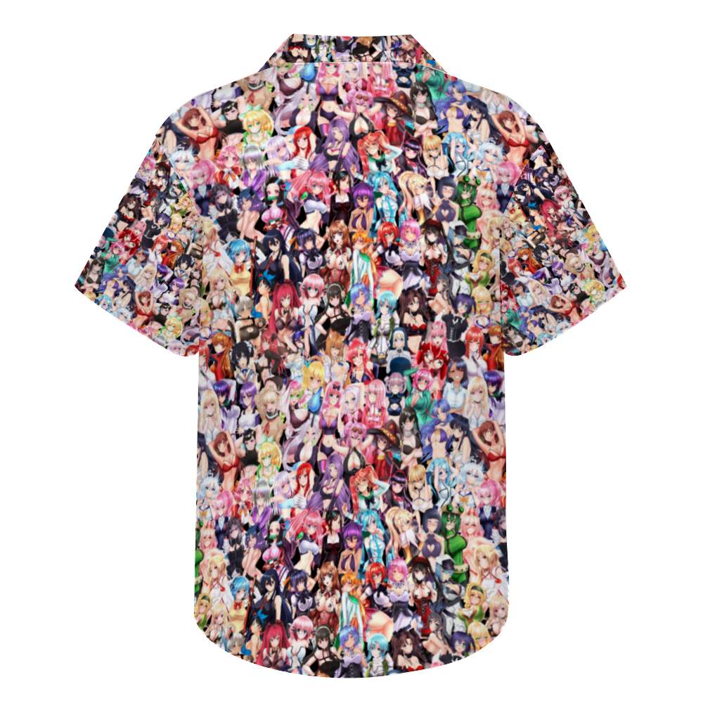 Waifus Short Sleeve Hawaiian Shirt