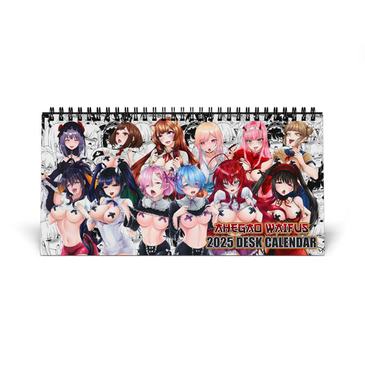 Ahegao Waifus 2025 Desktop Calendar