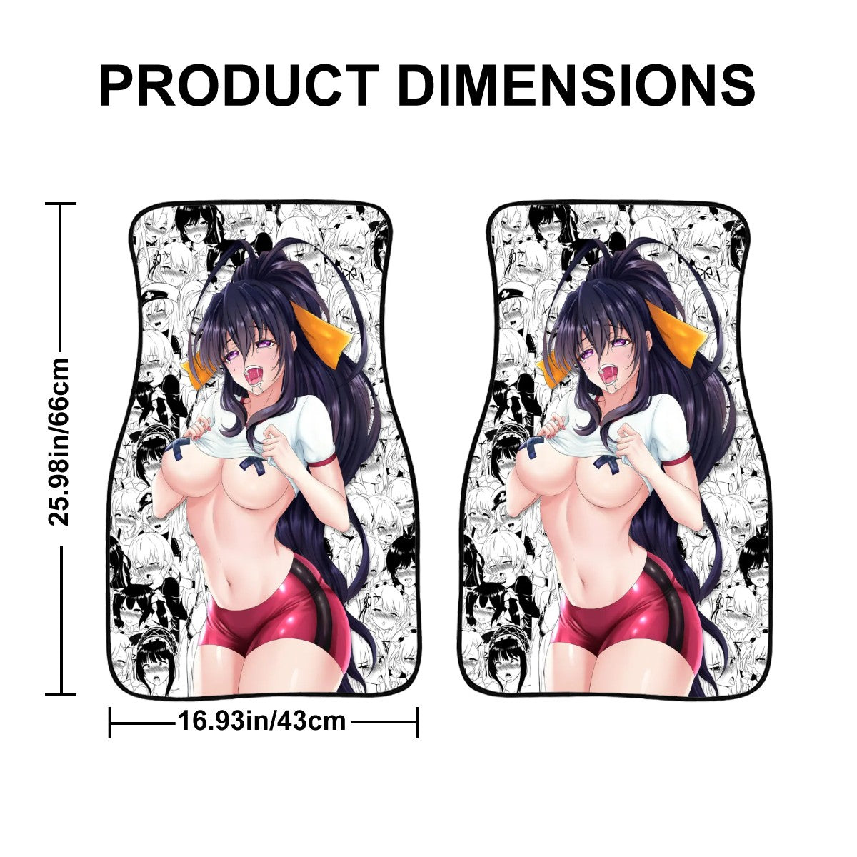 Ahegao Akeno Car Floor Mats