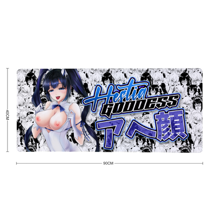 Ahegao Hestia NSFW Desk Mat