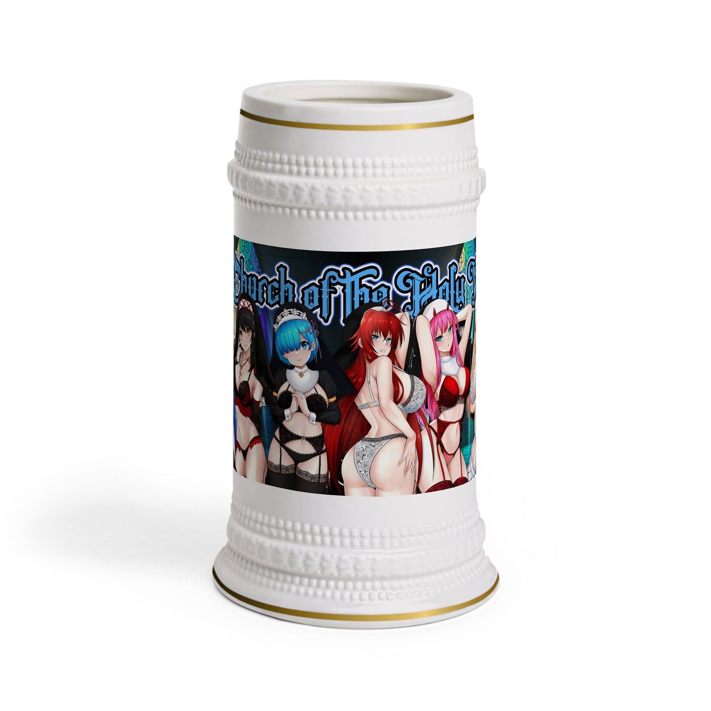 Holy Waifus Lingerie Beer Stein