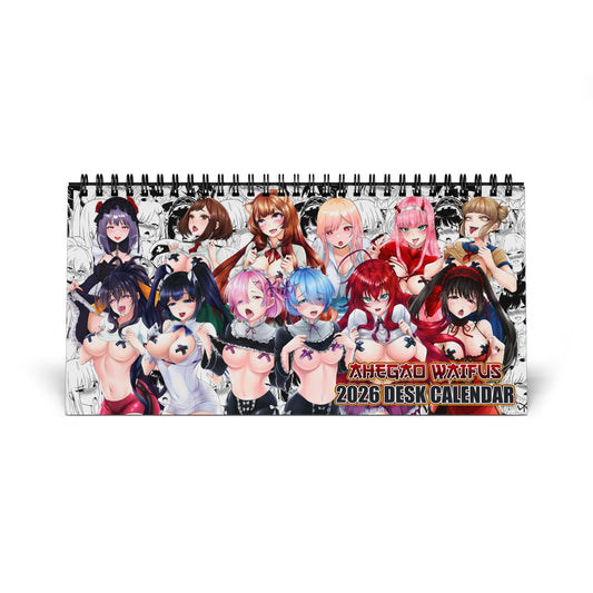 Ahegao Waifus 2026 Desk Calendar