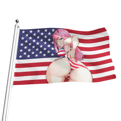 Zero Two American Booty Flag