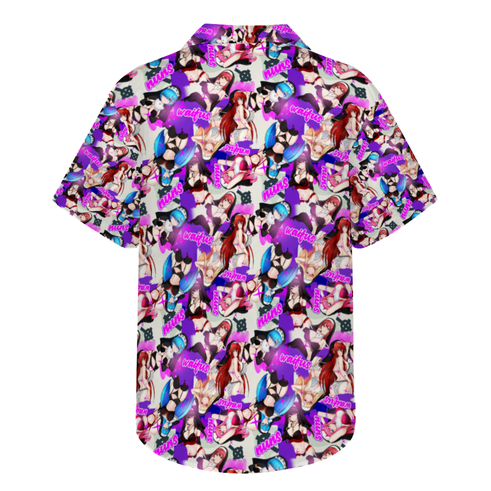 Lingerie Nun Short Sleeve Hawaiian Shirt