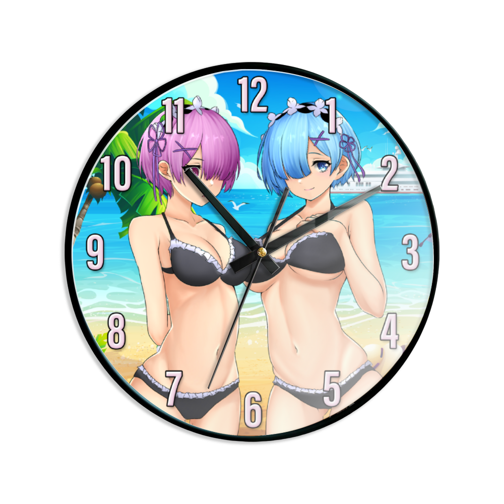 Rem Ram Bikini Wall Clock