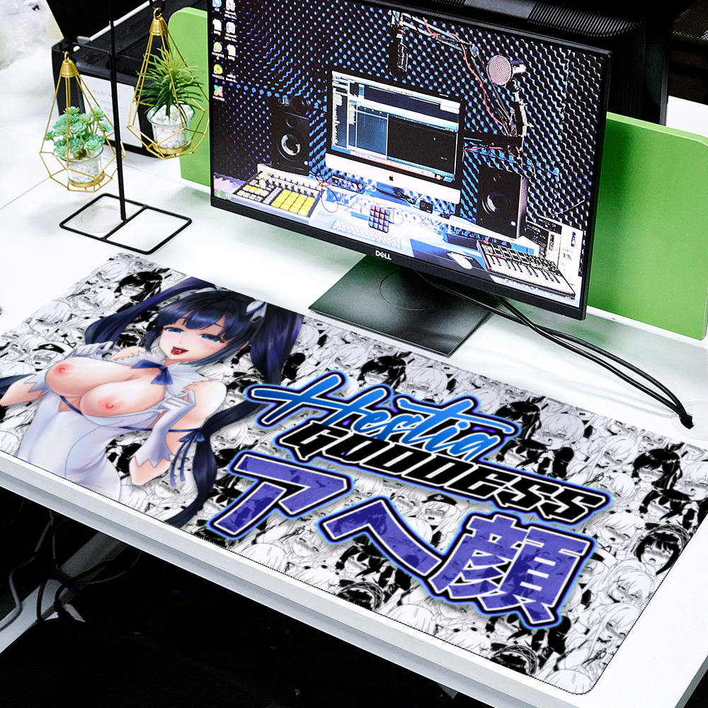 Ahegao Hestia NSFW Desk Mat