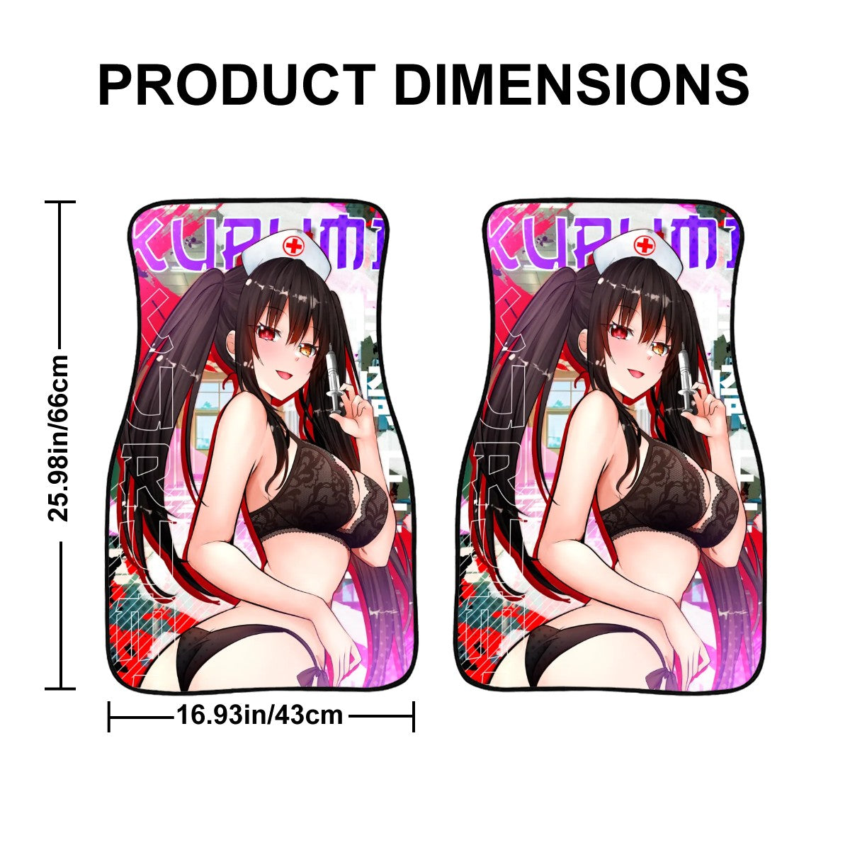Kurumi Nurse Lingerie Car Floor Mats