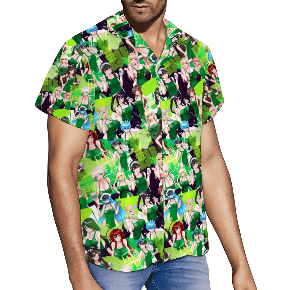 Iced Latte Short Sleeve Hawaiian Shirt