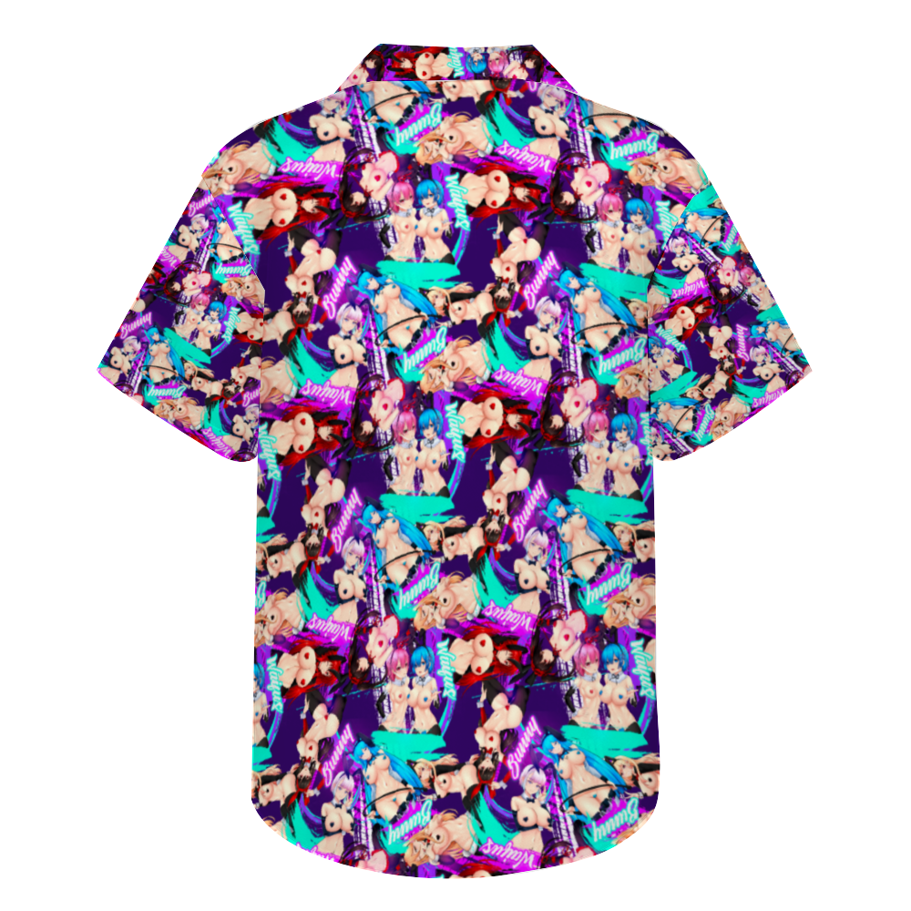 Reverse Bunny Girl Short Sleeve Hawaiian Shirt
