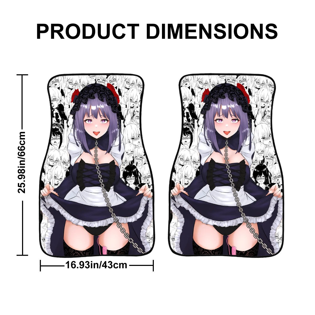 Ahegao Shiukutan Car Floor Mats