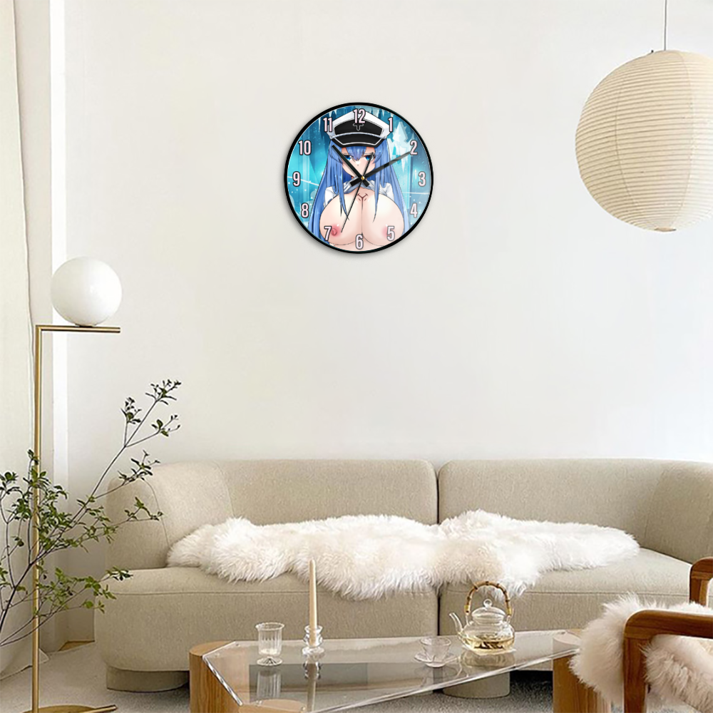 Esdeath Busty Flasher NSFW Wall Clock