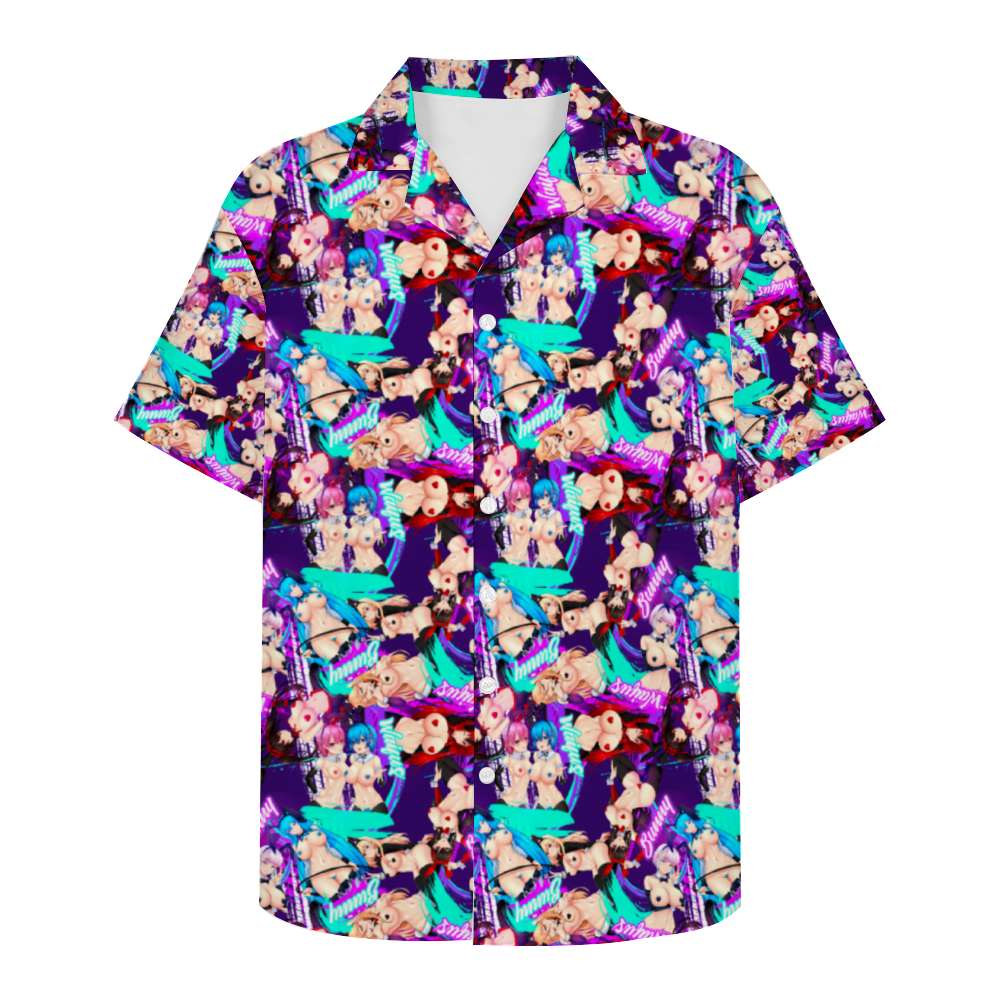 Reverse Bunny Girl Short Sleeve Hawaiian Shirt