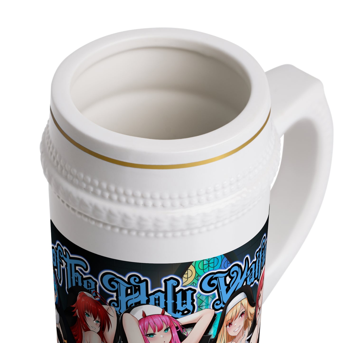 Holy Waifus Lingerie Beer Stein