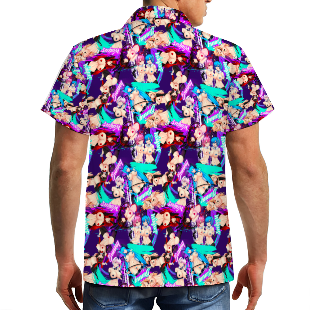 Reverse Bunny Girl Short Sleeve Hawaiian Shirt