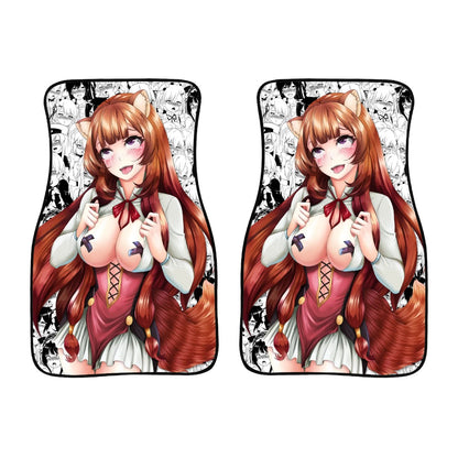Ahegao Raphtalia Car Floor Mats