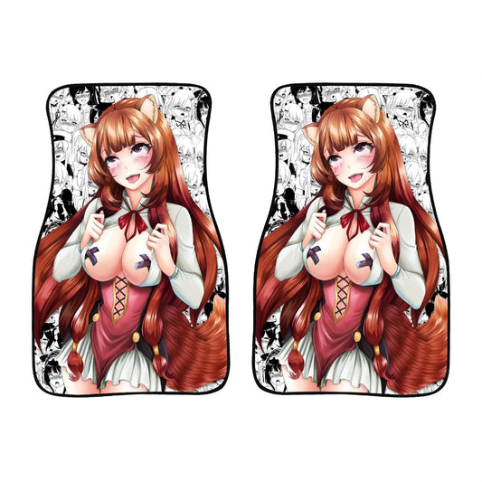 Ahegao Raphtalia Car Floor Mats