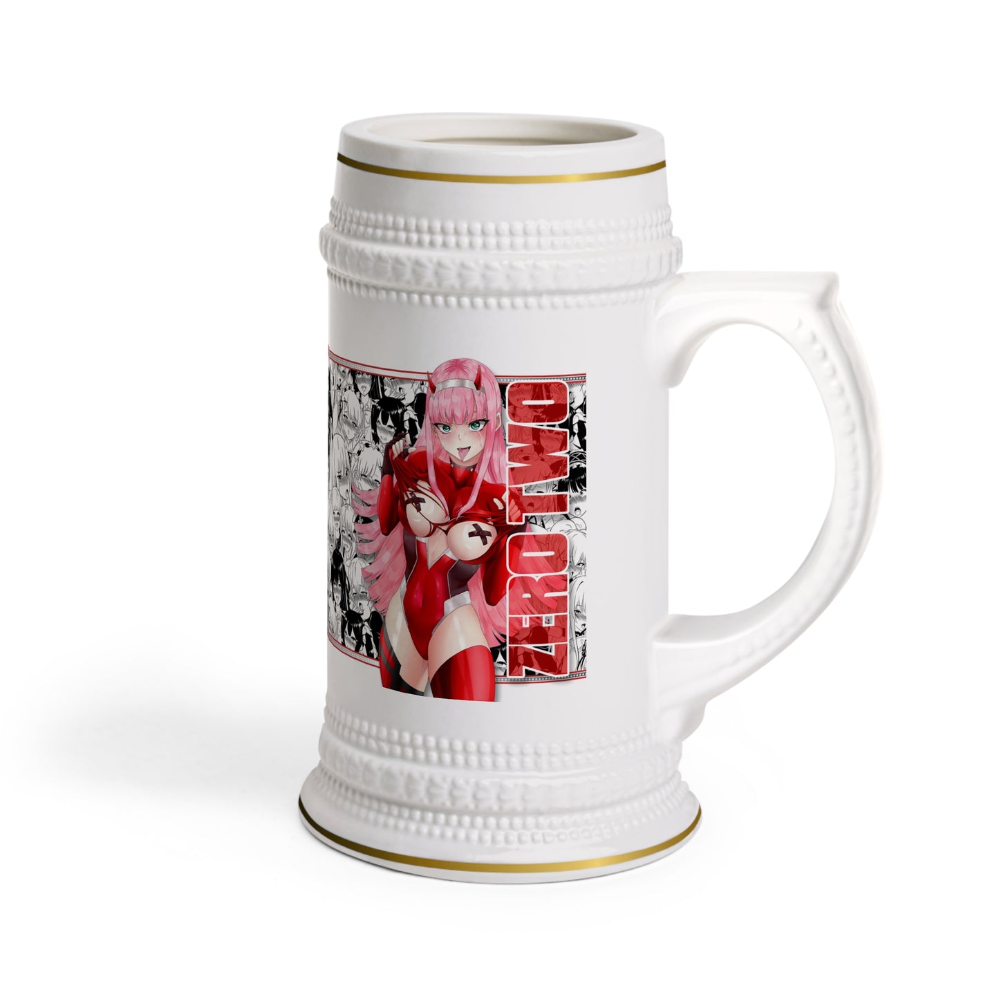 Zero Two Ahegao Beer Stein