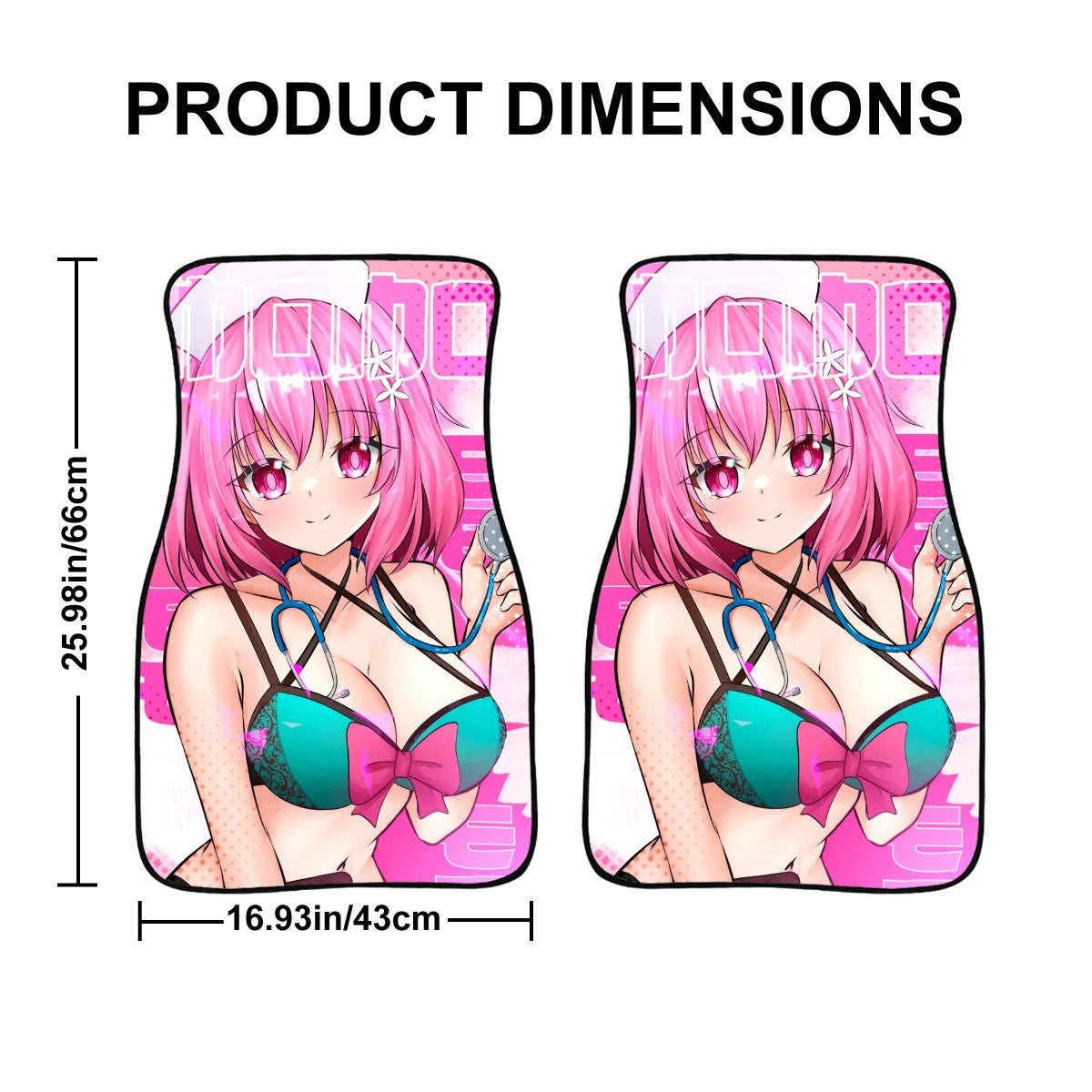 Momo Nurse Lingerie Car Floor Mats