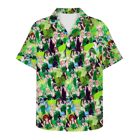 Iced Latte Short Sleeve Hawaiian Shirt