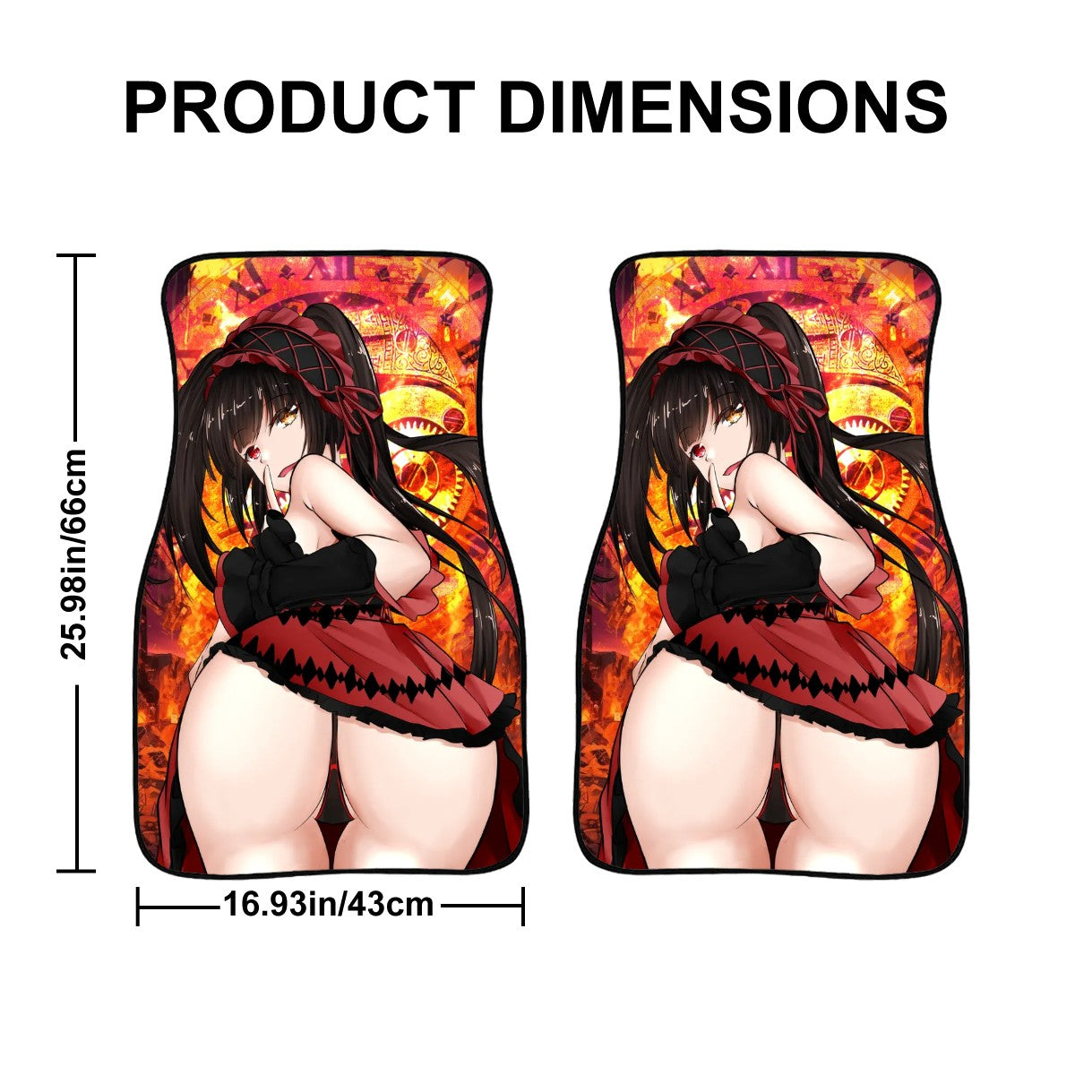 Kurumi Big Booty Car Floor Mats