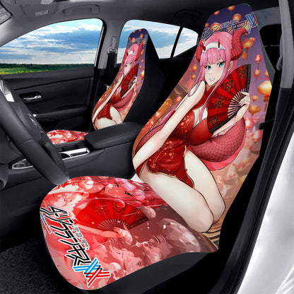 Zero Two Dragon Car Seat Covers