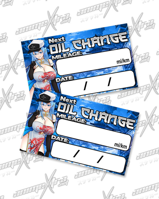 Esdeath Dragon Oil Change Stickers