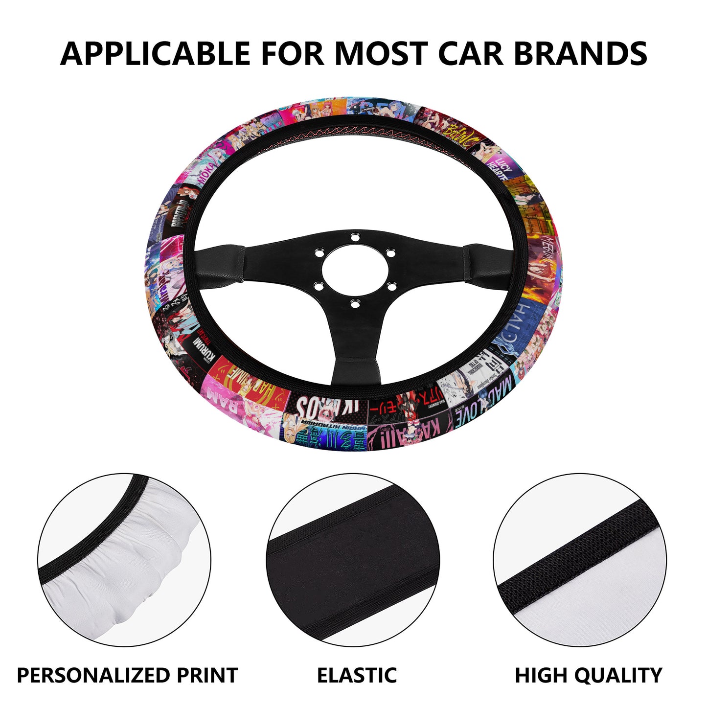 Weeb Slaps Steering Wheel Cover