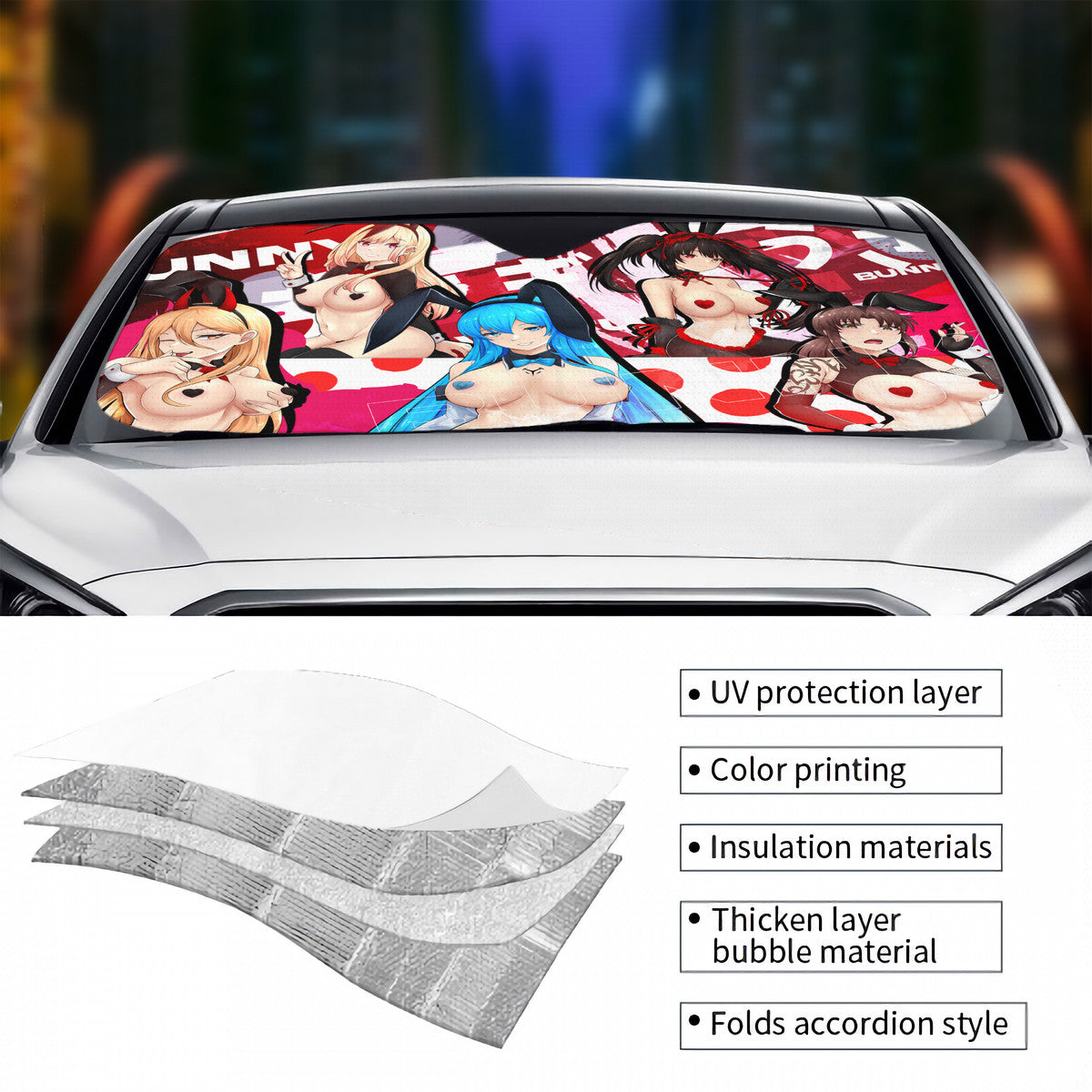 Reverse Bunnies Sunshade
