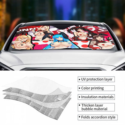 Reverse Bunnies Sunshade