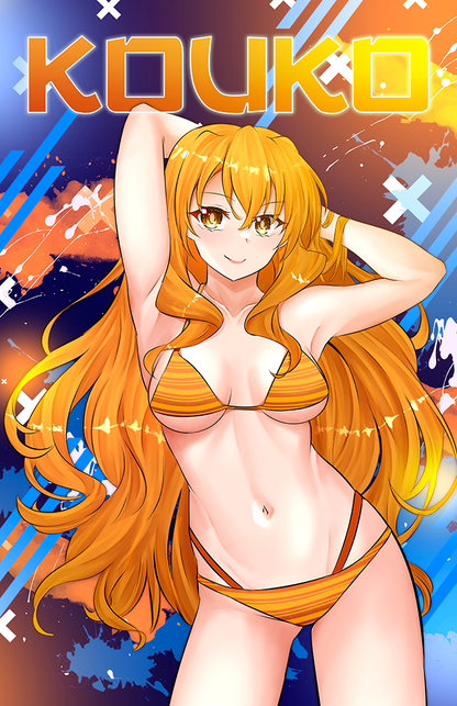 Kouko Kaga Graphic Poster