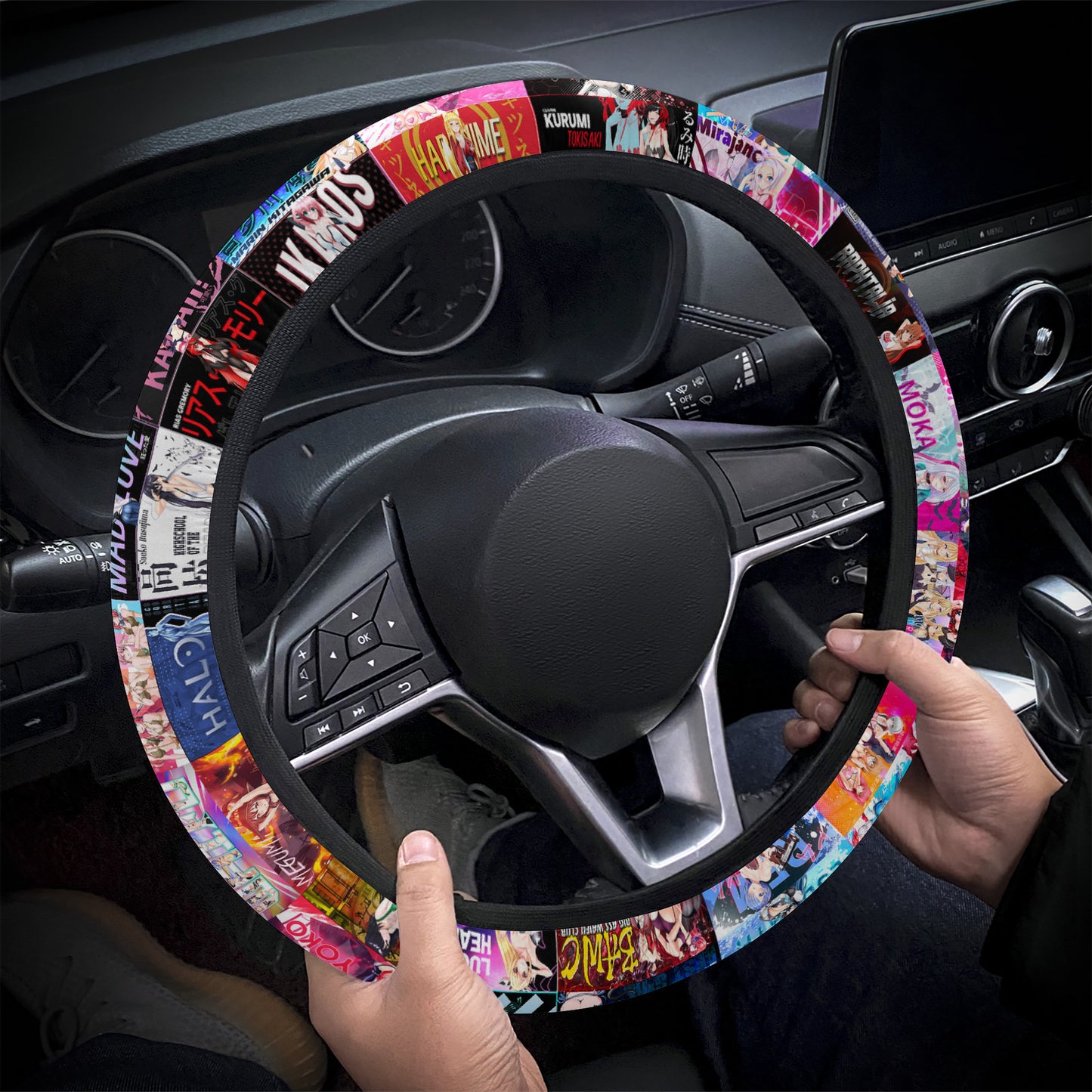 Weeb Slaps Steering Wheel Cover
