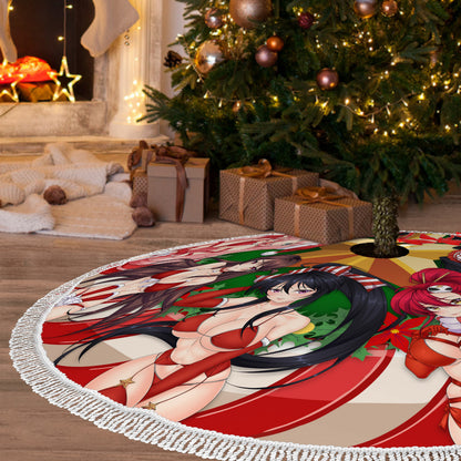 Waifu v2 Fringed Christmas Tree Skirt