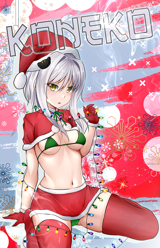 Xmas Koneko Graphic Poster