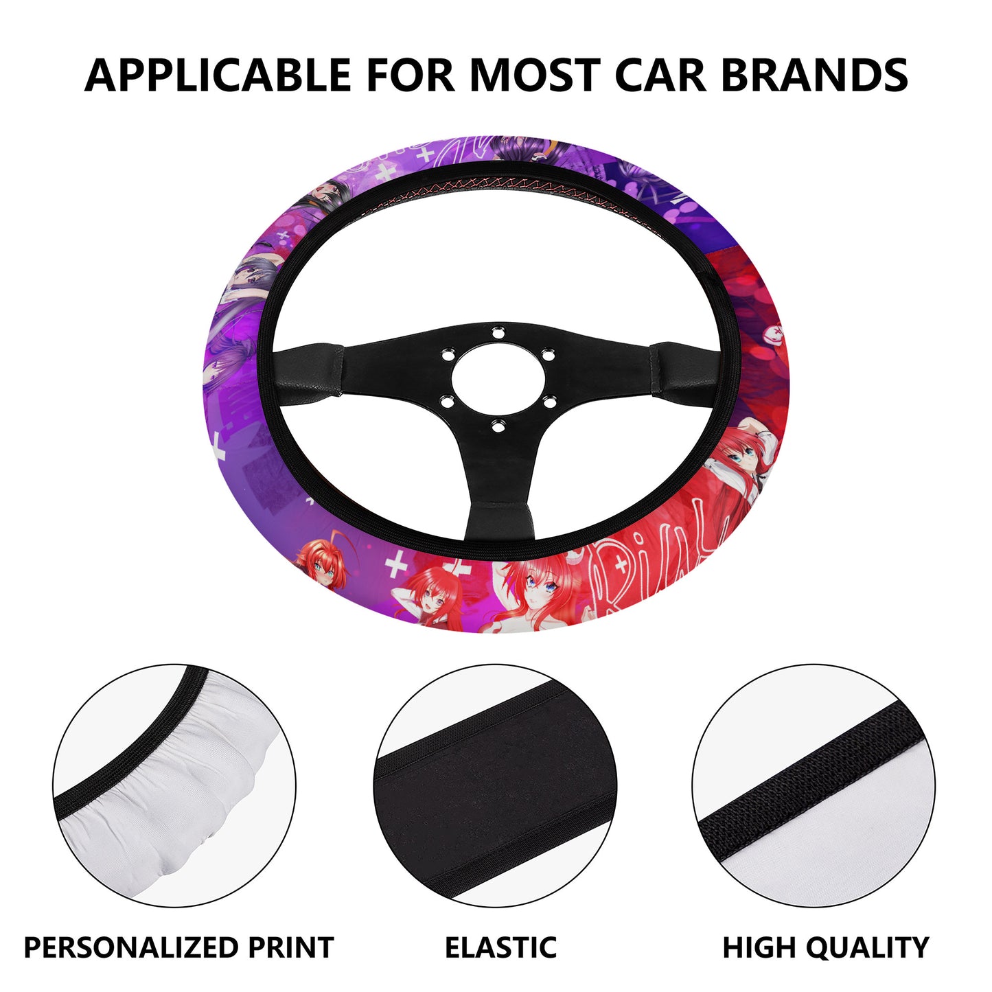Akeno Rias Steering Wheel Cover