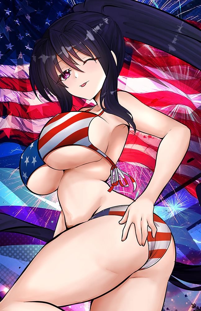 Akeno Patriot Bikini Poster