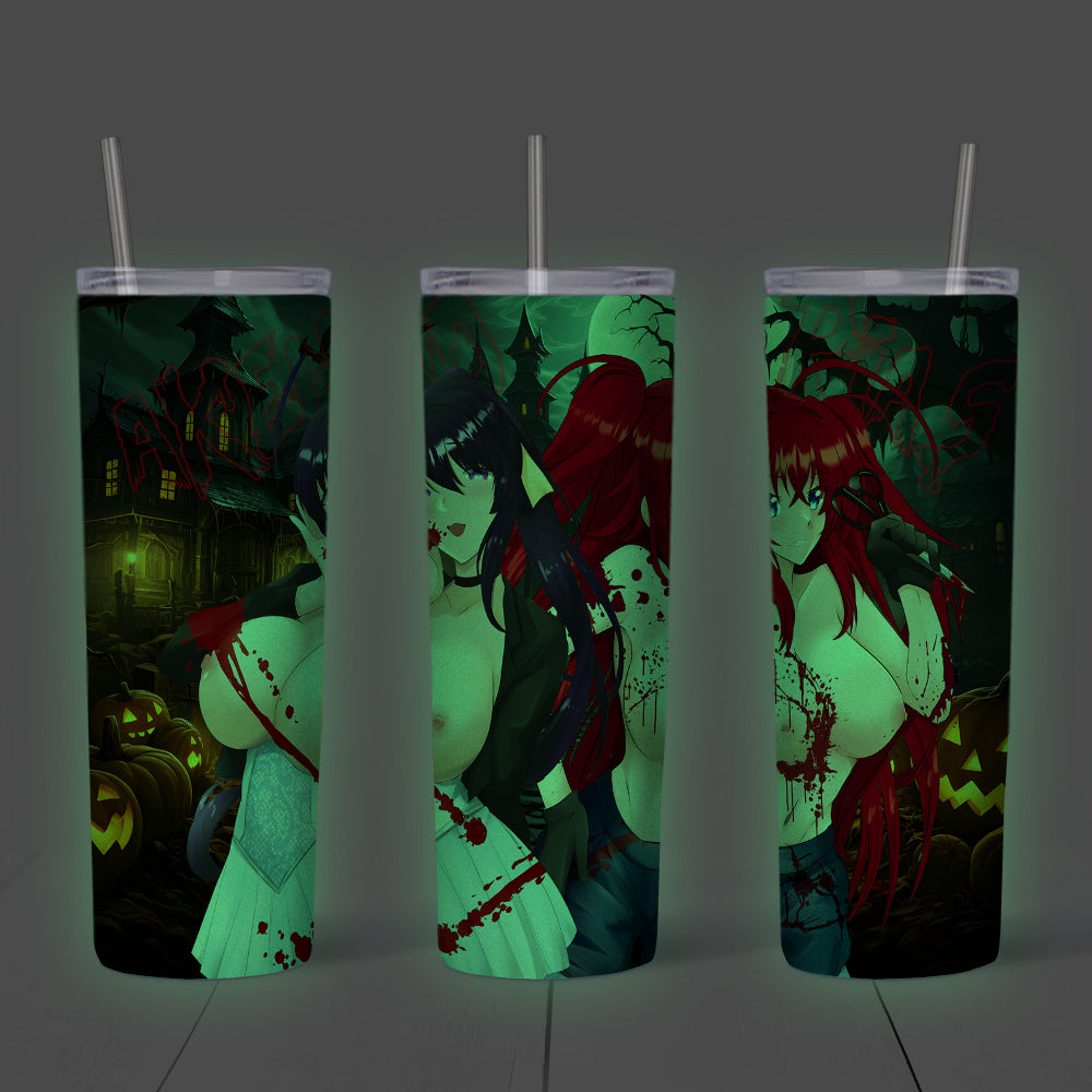 Halloween Akeno Rias Chucky Glow in the Dark Tumbler