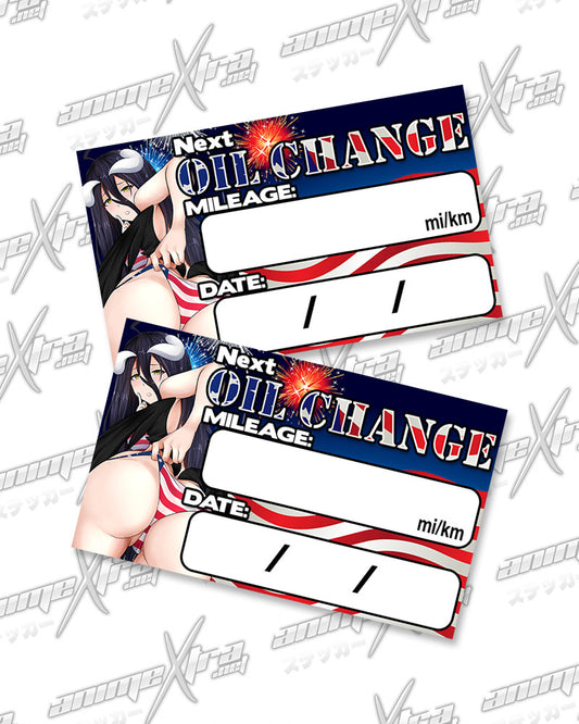 Albedo American Booty Oil Change Stickers