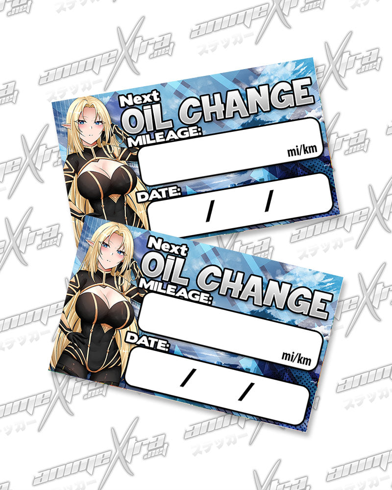 Alpha Oil Change Stickers