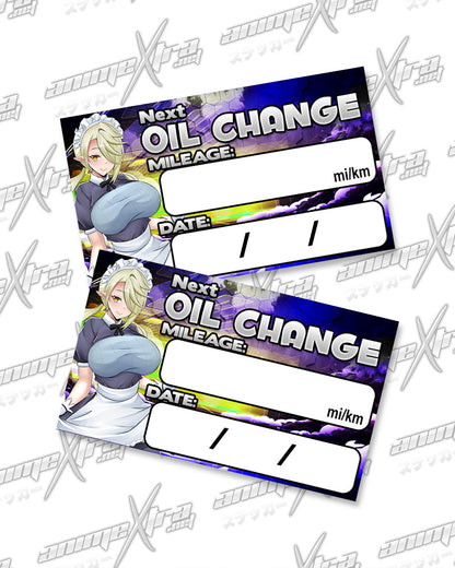 Ami Oil Change Stickers