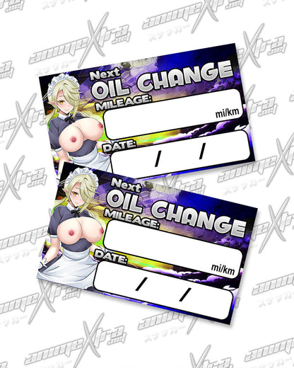 Ami Oil Change Stickers