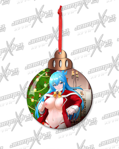 Aqua Christmas Ornaments