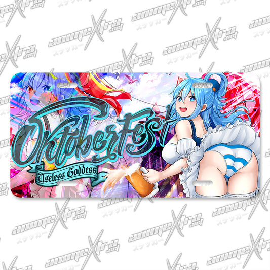 Aqua Oktoberfest License Plate