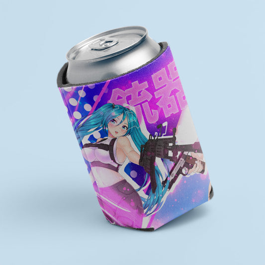 Armed Waifus v2 Can Coolers