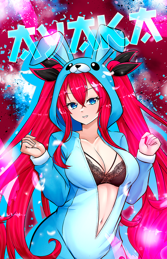 Ayaka Bunny Jammies Graphic Poster